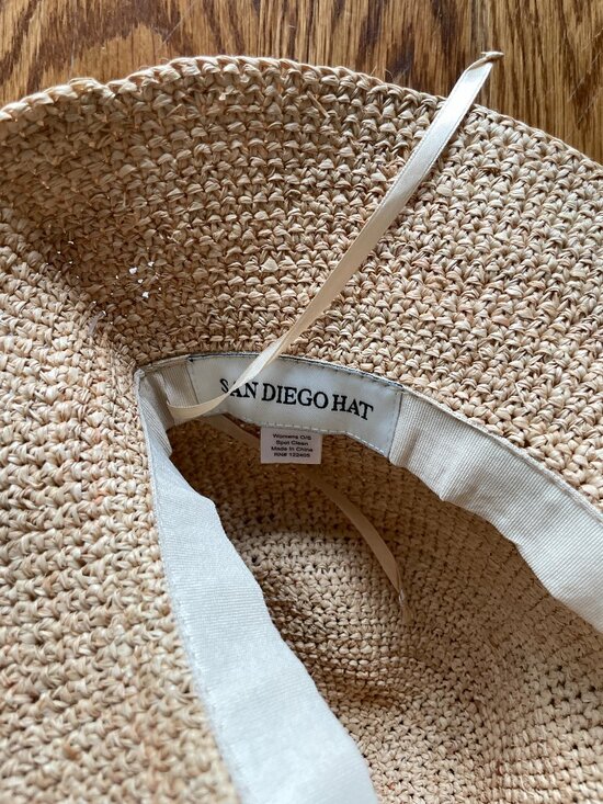NEW WITH TAGS San Diego Hat Company Women\'s Weekend Crochet Raffia Bucket Hat main image 6